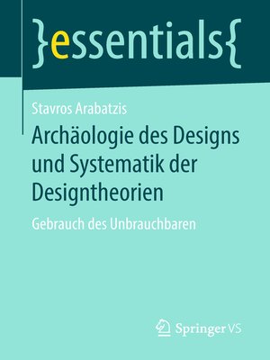 cover image of Archäologie des Designs und Systematik der Designtheorien